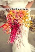 مدل های دسته گل عروسی آبشاری جدید و زیبا
